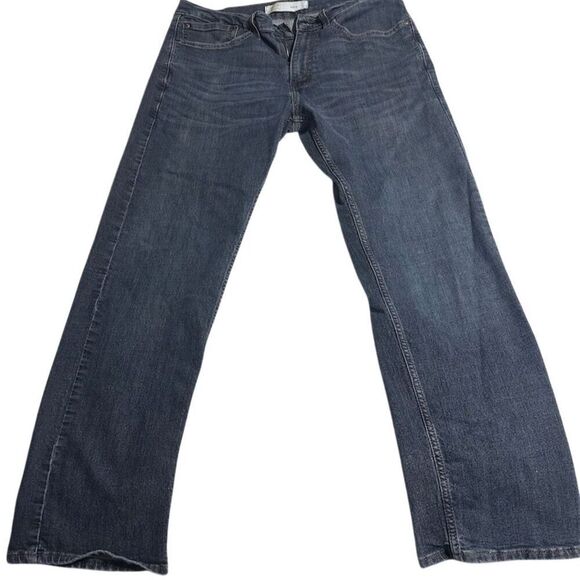 Levi's Men's Straight Jeans Standard Waist 34x32 Medium Blue Denim